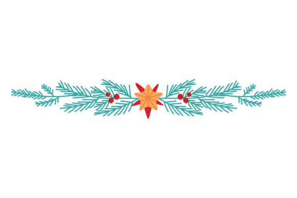 Christmas Branch Decorative Divider: A Designer's Botanical Asset