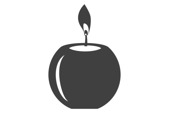 Decorative Candle with Burning Light. Fl: Igniting Visual Warmth