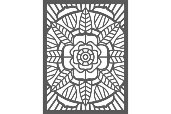 Decorative Woodcut Stencil: Carved Patte for Bold Design