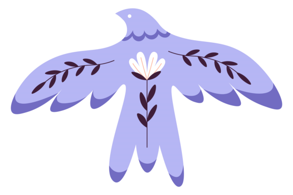 Floral Motif Bird: A Decorative Element for Textile Design