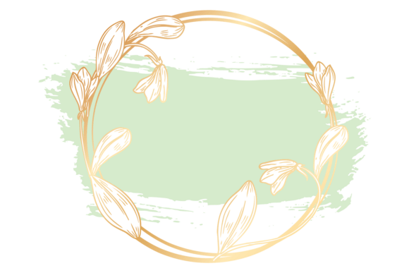 Golden Floral Frames: Elevating Wedding Invitation Design