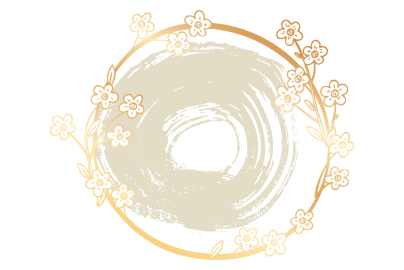 The Allure of the Decorative Golden Circle with Floral Ornament