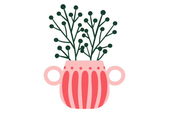 Winter Botany Pot: Decorative Home Clay Style Guide